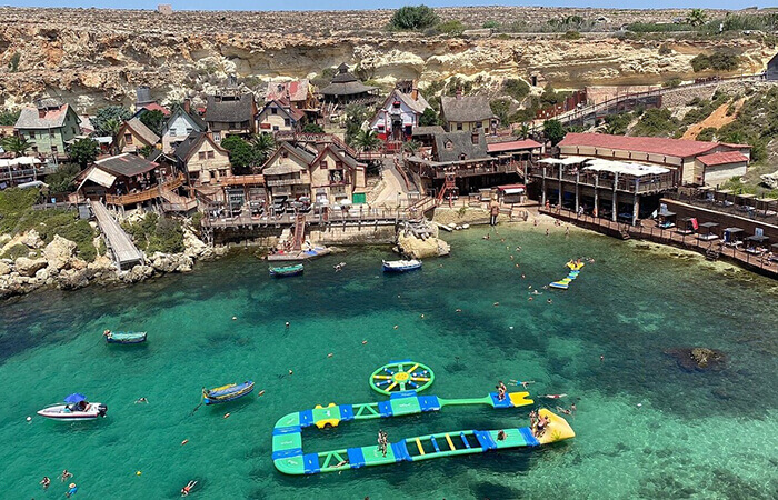 viaggio studio a Malta visitare il villaggio Popeye