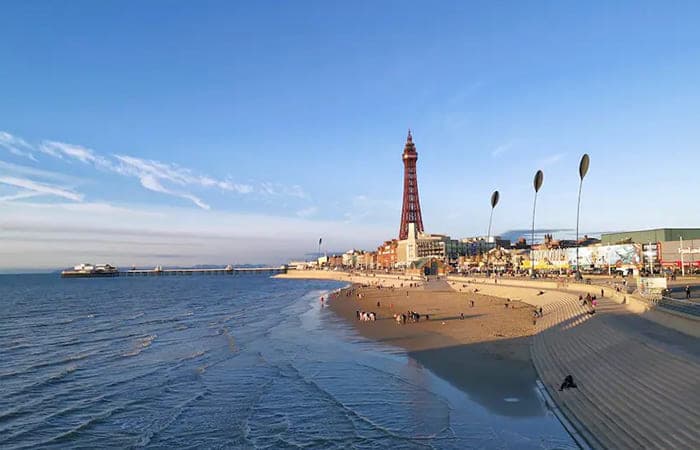 città costiere d'Inghilterra Blackpool